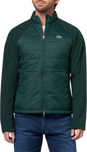 Lacoste mens Sport High Neck Quilted Golf Jacket in Saudi Arabia