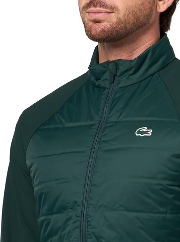 Lacoste mens Sport High Neck Quilted Golf Jacket in Saudi Arabia