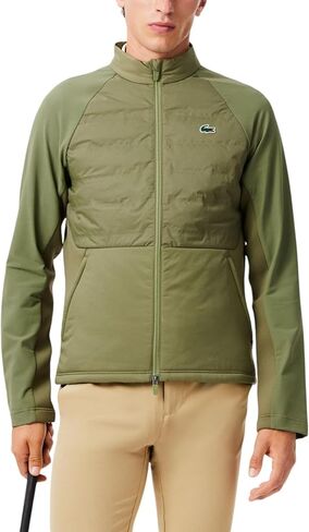 Lacoste mens Sport High Neck Quilted Golf Jacket in Saudi Arabia