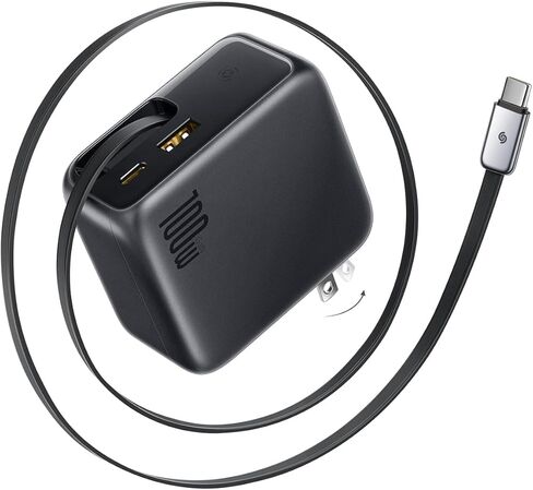 Baseus 30W Dual Port USB C PD Charger Block, Fast Compact with Foldable Plug for iPad Pro/Air/Mini, iPhone 15/15 Pro/15 Pro Max/14/14 Pro/14 Pro /13 Pro/12/SE/11/XR/XS, Samsung, Pixel 6, Black in Saudi Arabia