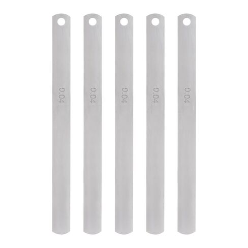 HARFINGTON 5pcs Mn Steel Feeler Gauge 0.02mm Thickness 150mm Length Metric Filler Thickness Gage Gap Measuring Tool Single Blade in Saudi Arabia