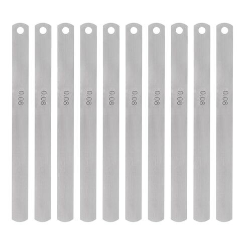 HARFINGTON 5pcs Mn Steel Feeler Gauge 0.02mm Thickness 150mm Length Metric Filler Thickness Gage Gap Measuring Tool Single Blade in Saudi Arabia