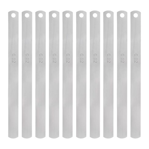 HARFINGTON 5pcs Mn Steel Feeler Gauge 0.02mm Thickness 150mm Length Metric Filler Thickness Gage Gap Measuring Tool Single Blade in Saudi Arabia