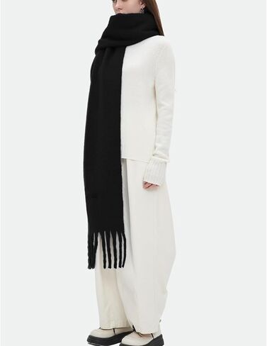 Large Chunky Scarf Oversized Fluffy Scarves Blanket Big Wool Thick Winter Warm in Saudi Arabia