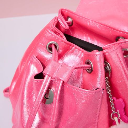 حقيبة ظهر صغيرة من MINISO Barbie، حقيبة باربي جلدية متينة وسهلة العناية ومقاومة للماء، حقيبة ظهر باربي لطيفة وأنيقة للنساء والفتيات in Saudi Arabia