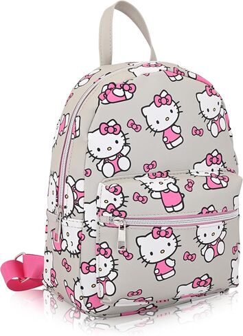Fast Forward Sanrio Hello Kitty Backpack for Women, Men, Unisex | Cute PU Leather 10" Hello Kitty Mini Backpack Purse Shoulder Purse | Hello Kitty Bag and Hello Kitty Accessories in Saudi Arabia
