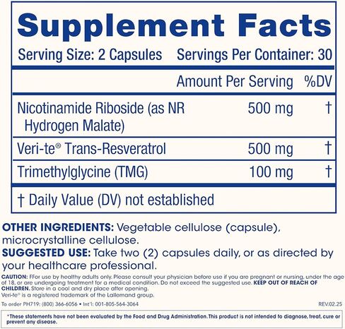 بروهيلث نيكوتيناميد ريبوسيد برو كامل | 60 كبسولة | دعم NAD+ الشامل | 500 مجم نيكوتيناميد ريبوسيد + 500 مجم ترانس ريسفيراترول + 250 مجم مجموعة طلعت مصطفى | صُنع في الولايات المتحدة الأمريكية، وتم اختباره ثلاث مرات في المعمل in Kuwait