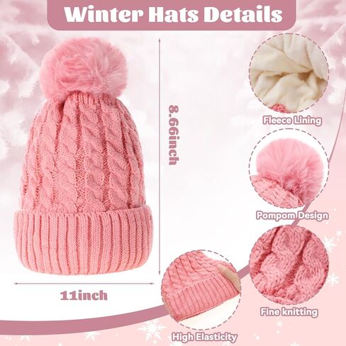 Liitrsh 18 Pcs Winter Beanie Hat Scarf Gloves Set for Women Knitted Hat Warm Scarves Touchscreen Glove for Cold Weather Gift in Saudi Arabia