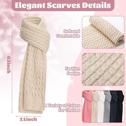 Liitrsh 18 Pcs Winter Beanie Hat Scarf Gloves Set for Women Knitted Hat Warm Scarves Touchscreen Glove for Cold Weather Gift in Saudi Arabia