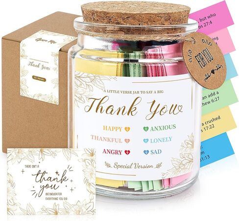 Baptism Gift Bible Verse Jar–92 Scripture Cards in Read Me When Jar, Unique Christening Gifts, Christian Keepsake Religious Gifts for Baby Dedication, Girls, Boys, Women in Saudi Arabia