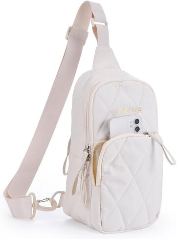 Womenquilted Puffer Crossbody Bag, Fanny Packs for Travel Hiking Lightweight Sling Backpack,Both Daily Commuting and Travel in Saudi Arabia