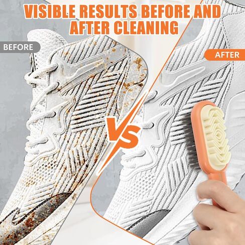 2 in 1 Scrub Suede Shoe Brush, Rubber Polish Eraser, Multifunctional Suedes Eraser Cleaner for Suede Cleaner and Nubuck Brush (Orange) in Saudi Arabia