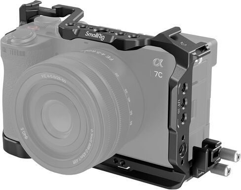 SmallRig HawkLock Quick Release Camera Cage Kit for Sony A7C II/ A7CR with Integrated Silicone Grip, Full Access Vlog Making Cage for Sony Alpha 7C II/Alpha 7CR with Cable Clamp for HDMI in Saudi Arabia