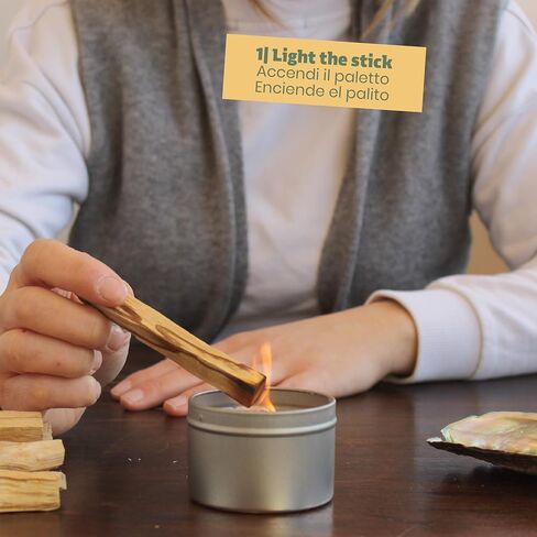 NIRDOSH - Palo Santo Sticks Bulk PALITO من الإكوادور - 7 أعواد بخور طبيعية 3.94 بوصة - خشب بالو سانتو الطبيعي لليوجا والتأمل - جرافولينز بورسيرا الأصلية in Kuwait