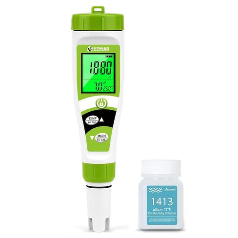 pH EC Meter for Water Hydroponics PPM and pH Meter for Nutrients Measure pH PPM Conductivity Temperature DWC PH and EC PPM Water Tester for Nutrient Solution EC pH TDS Meter for Water System in Saudi Arabia
