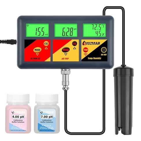pH EC Meter for Water Hydroponics PPM and pH Meter for Nutrients Measure pH PPM Conductivity Temperature DWC PH and EC PPM Water Tester for Nutrient Solution EC pH TDS Meter for Water System in Saudi Arabia