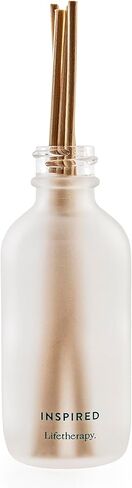 Lifetherapy Grounded Mini Reed Diffuser | Home Fragrance Diffuser | Fresh Citrus, Heliotrope, Dry Amber, Calming Rose, Vanilla | 2 FL OZ in Kuwait