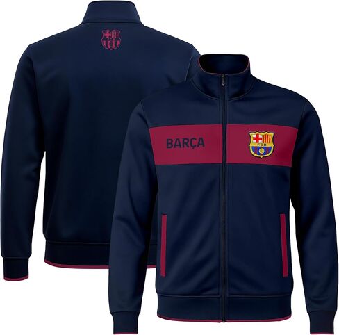 Icon Sports Officially Licensed FC Barcelona Soccer Track Jacket - Unisex Adult in Saudi Arabia