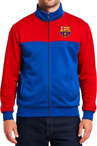 Icon Sports Officially Licensed FC Barcelona Soccer Track Jacket - Unisex Adult in Saudi Arabia