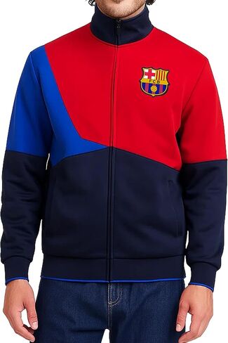 Icon Sports Officially Licensed FC Barcelona Soccer Track Jacket - Unisex Adult in Saudi Arabia