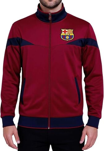 Icon Sports Officially Licensed FC Barcelona Soccer Track Jacket - Unisex Adult in Saudi Arabia