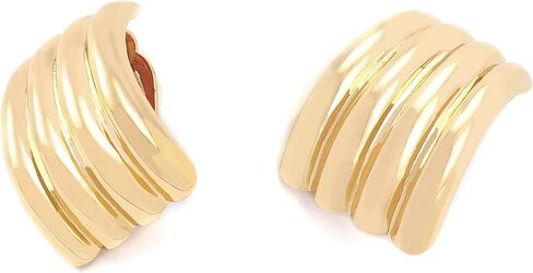 Robert Lee Morris Soho Women's Ribbed Tube Clip-On Earrings in Saudi Arabia
