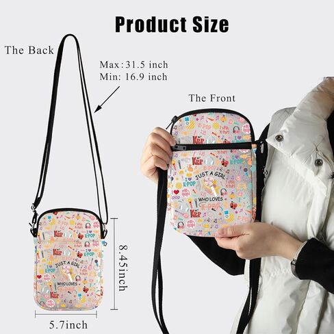 BDPWSS K-Pop حقيبة كروس بودي K-Pop Singer Merchandise Just A Gi-rl الذي يحب K-Pop هدية لمحبي موسيقى K-Pop هدية فريق K-Pop in Saudi Arabia