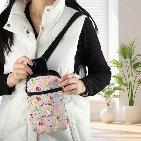 BDPWSS K-Pop حقيبة كروس بودي K-Pop Singer Merchandise Just A Gi-rl الذي يحب K-Pop هدية لمحبي موسيقى K-Pop هدية فريق K-Pop in Saudi Arabia