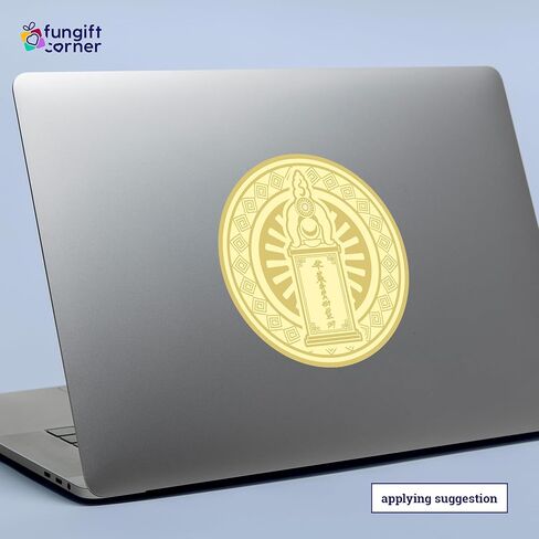 ملصقات Heart Sutra Pagoda Talisman Feng Shui، حماية رمزية، طاقة التوازن وعلاج سوء الحظ، تصميم الباغودا المزخرفة والشعار، هدية فنغ شوي، صنع في الولايات المتحدة الأمريكية، 4.3 بوصة (5 عبوات) in Kuwait
