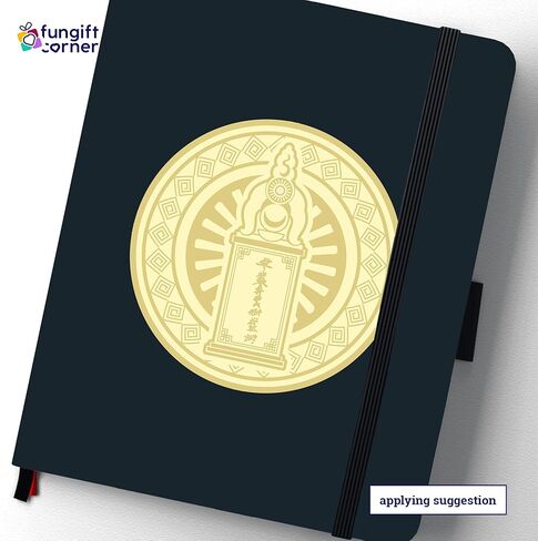 ملصقات Heart Sutra Pagoda Talisman Feng Shui، حماية رمزية، طاقة التوازن وعلاج سوء الحظ، تصميم الباغودا المزخرفة والشعار، هدية فنغ شوي، صنع في الولايات المتحدة الأمريكية، 4.3 بوصة (5 عبوات) in Kuwait