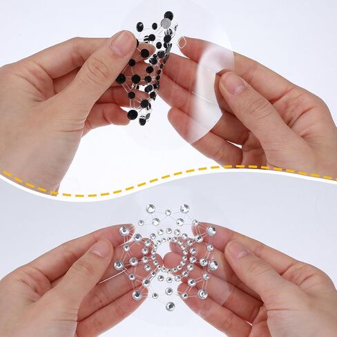 3 Pairs Rhinestone Pasties Sexy Nipple Covers Glitter Crystal Tassel Nipple Pasties for Women Halloween Rave in Saudi Arabia