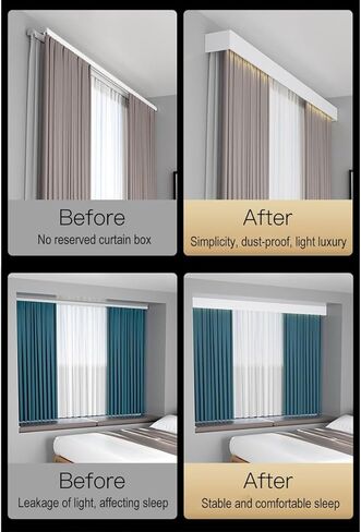Double Curtain Track System, 450cm Silent Baffle Rail with Integrated Wall Installation, Spliceable Sliding Pulley, Perfect for Home Decor & Window Treatments in Saudi Arabia