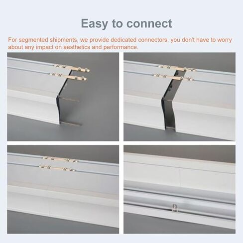 Double Curtain Track System, 450cm Silent Baffle Rail with Integrated Wall Installation, Spliceable Sliding Pulley, Perfect for Home Decor & Window Treatments in Saudi Arabia
