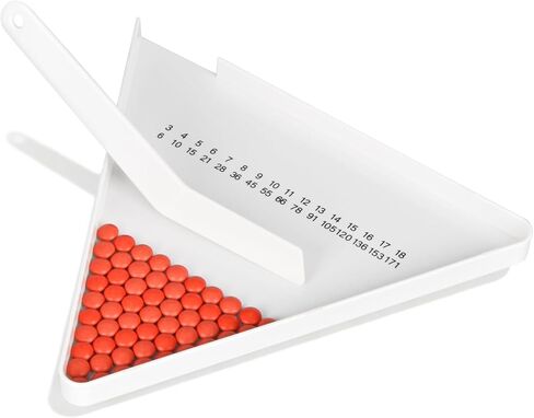 Pill Counter Tray, Triangular Pill Counting Tray with Spatula, Pharmacy Counting Tray for Sorting Tablets in Kuwait