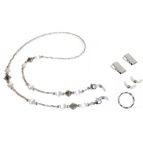 Hidden Hollow Beads Eyeglass Beaded Holder 25" Stylish Fashion Women Girls Made in USA Lanyard Necklace Jewelry Chain