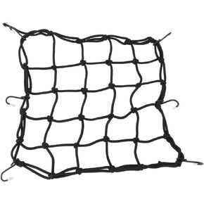 VGEBY1 Bike Luggage Net Cover, Bicycle Carry Cargo Net Luggage Mesh Web with 6 Hooks for Bike Storage