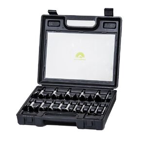 SAWSAVVY Forstner Bit Set 16Pcs Hex Shank, Wood Drill Bits Set with Multi Sided Shan, Forstner Drill Bit Set for Softwood and Hardwood, Plastic, Plywood