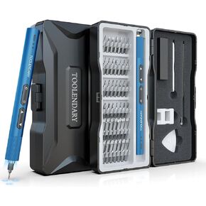 مجموعات مفكات كهربائية، مجموعات مفكات كهربائية صغيرة 55 في 1، مجموعات مفكات طاقة دقيقة مع لقم مغناطيسية، مصابيح LED، مجموعات أدوات كهربائية للهاتف، النظارات، الكمبيوتر الشخصي، الكاميرا، أزرق in Kuwait