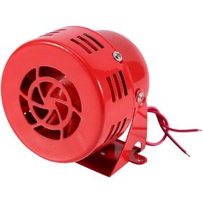 Car Siren Horn,12V 50s Red Electric Car Truck Motorcycle Driven Air Raid Siren Horn Alarm Loud Car Horn Buzzer Siren