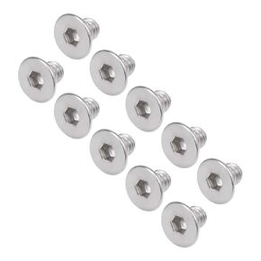uxcell M3x16mm Flat Head Machine Screws Inner Hex Screw 304 Stainless Steel Fasteners Bolts 40Pcs