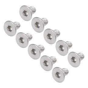 uxcell M3x16mm Flat Head Machine Screws Inner Hex Screw 304 Stainless Steel Fasteners Bolts 40Pcs
