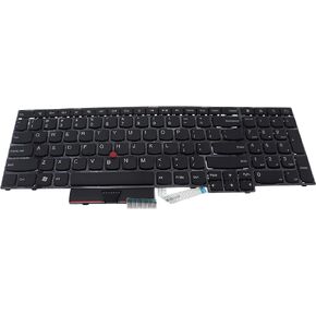 LeFix US Standard Keyboard with Mouse Pointer Replacement Compatible with Lenovo Thinkpad Edge E530 E530c E535,04W2443