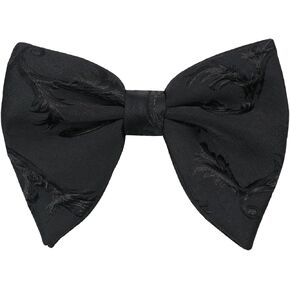 Luckyvestir Men's Oversized Bow Tie, Pre-Tied Adjustable Bowties, Vintage Jacquard Big Bow Ties
