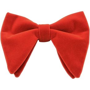 Yanjay Store Men Velvet Oversized Bow Tie Wedding Party Tuxedo Business Solid Big Bow Tie