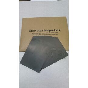 Marietta Magnetics 8" x 10" Plain Magnet Sheets 60 mil - 5 Pack