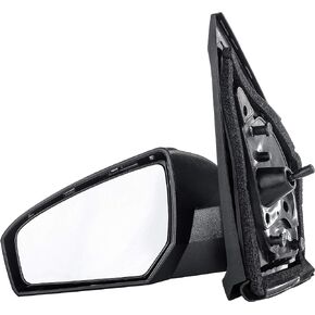 Dependable Direct Left Driver Side Mirror Compatible with Nissan Sentra (2007 2008 2009 2010 2011 2012) Manual, Unpainted Non-Heated Outside Rear View Replacement Door Mirror - Parts Link #: NI1320166