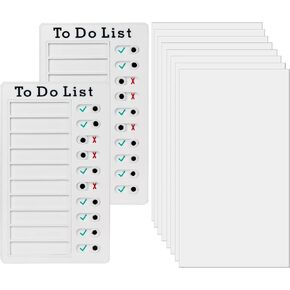 قطعتان من مخطط المهام للأطفال، لوحات مذكرة قائمة محمولة للقيام بها، لوحة مهام بلاستيكية لقائمة مرجعية RV DIY مع 8 بطاقات للجدول اليومي للأطفال in Kuwait