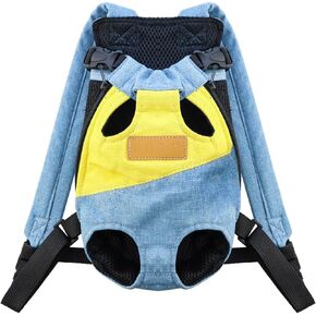 NAIHOD Pet Carrier Backpack, Adjustable Backpack Legs Out Easy-fit Chest Carrier for Small Dogs Cats Puppies