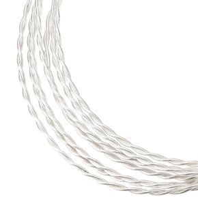 BENECREAT 18 Gauge Pure Silver Sterling Wire 3.3 Feet Dead Soft Round Twist Wire for Jewelry Making and Beading