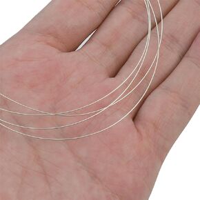 BEADIA 925 Sterling Silver Wire 0.5mm 1 Meters for Jewelry Making Findings